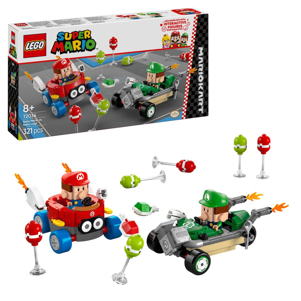Φωτογραφία προϊόντος: LEGO Super Mario Kart-Baby Mario Vs Baby Luigi (72034)