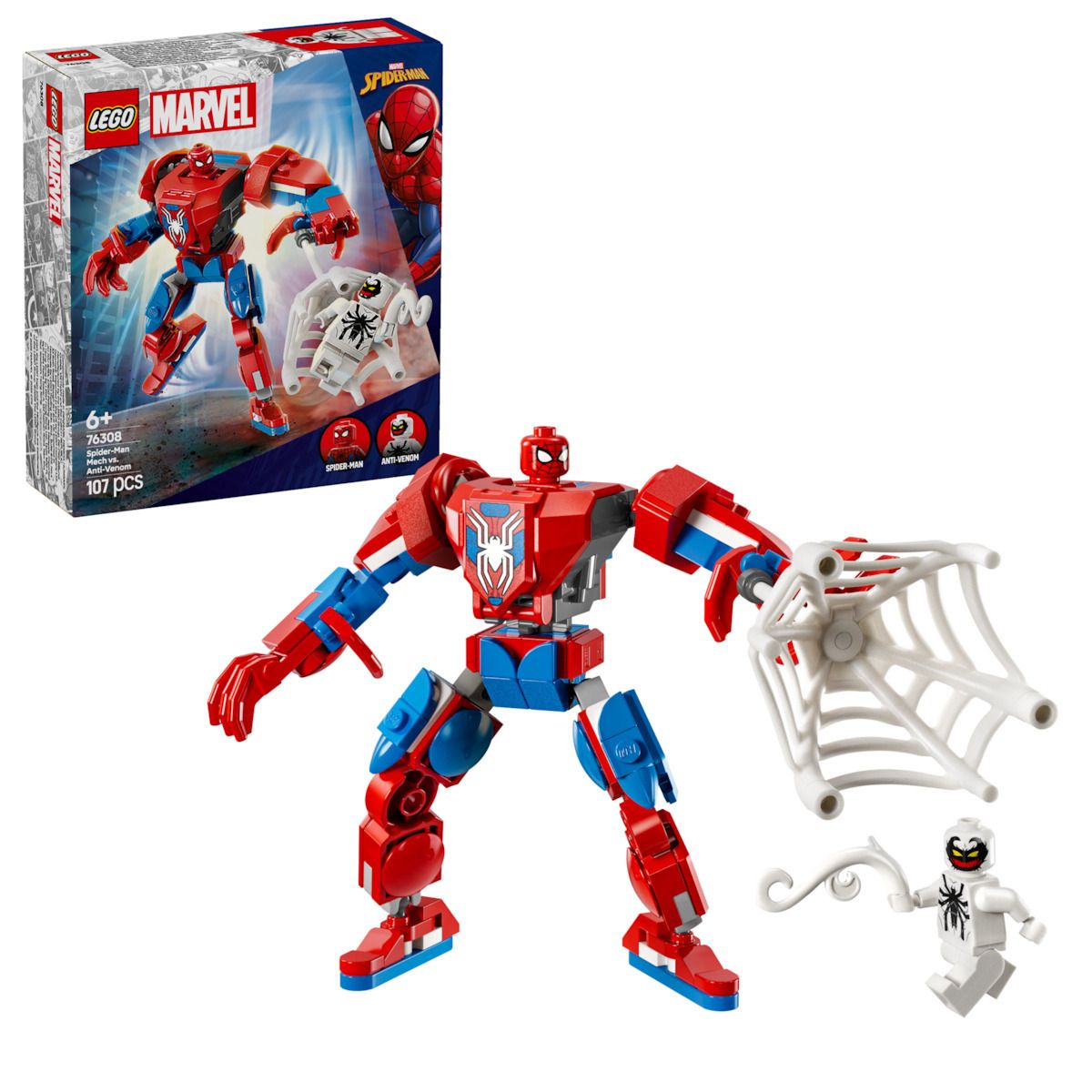 Φωτογραφία προϊόντος: LEGO Super Heroes Εξωστολή Spider-Man Vs Anti Venom (76308)
