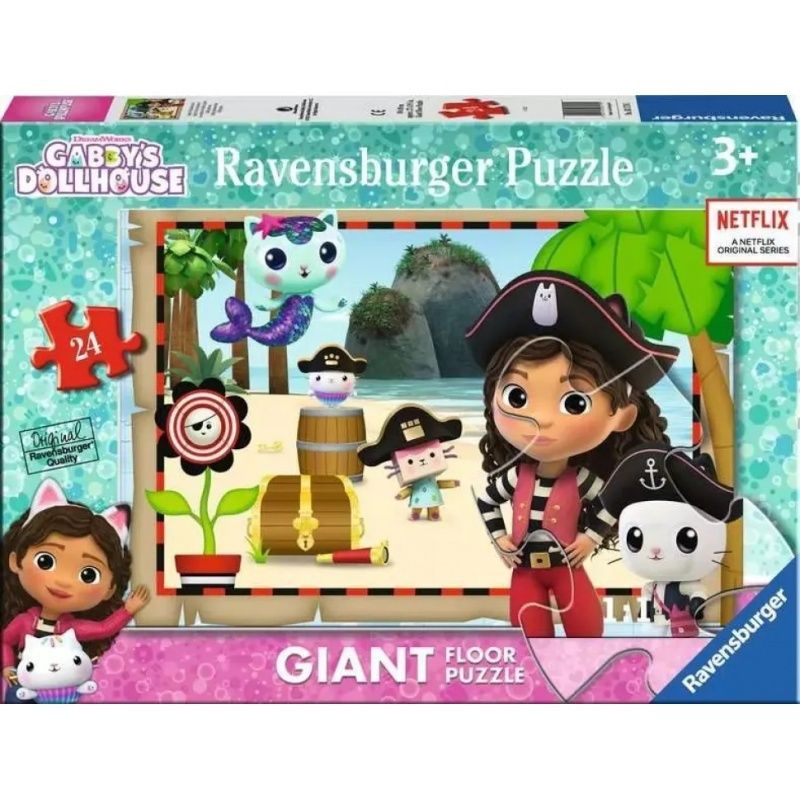 Φωτογραφία προϊόντος: Παζλ Δαπέδου Ravensburger 24τμχ Gabby's Dollhouse (03179)