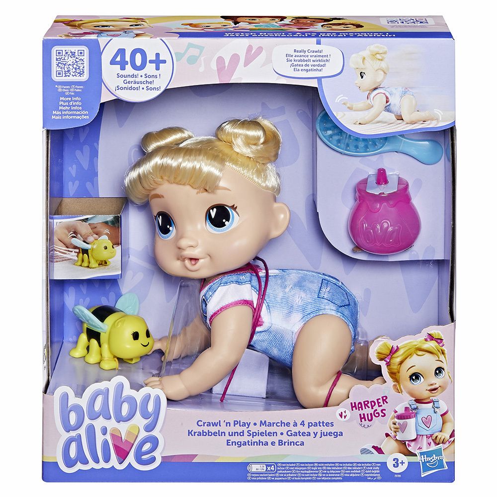 Φωτογραφία προϊόντος: Hasbro Baby Alive Crawl N' Play Harper Hugs (F9709)