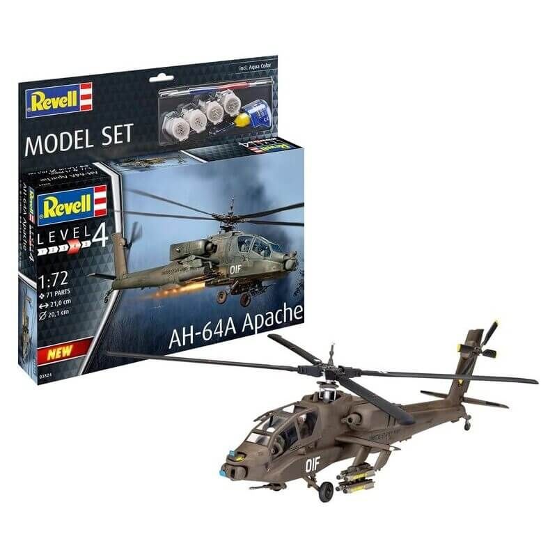 Φωτογραφία προϊόντος: Revell Φιγούρα Μοντελισμού Ελικόπτερο AH-64A Apache 1:72 (REVE63824)