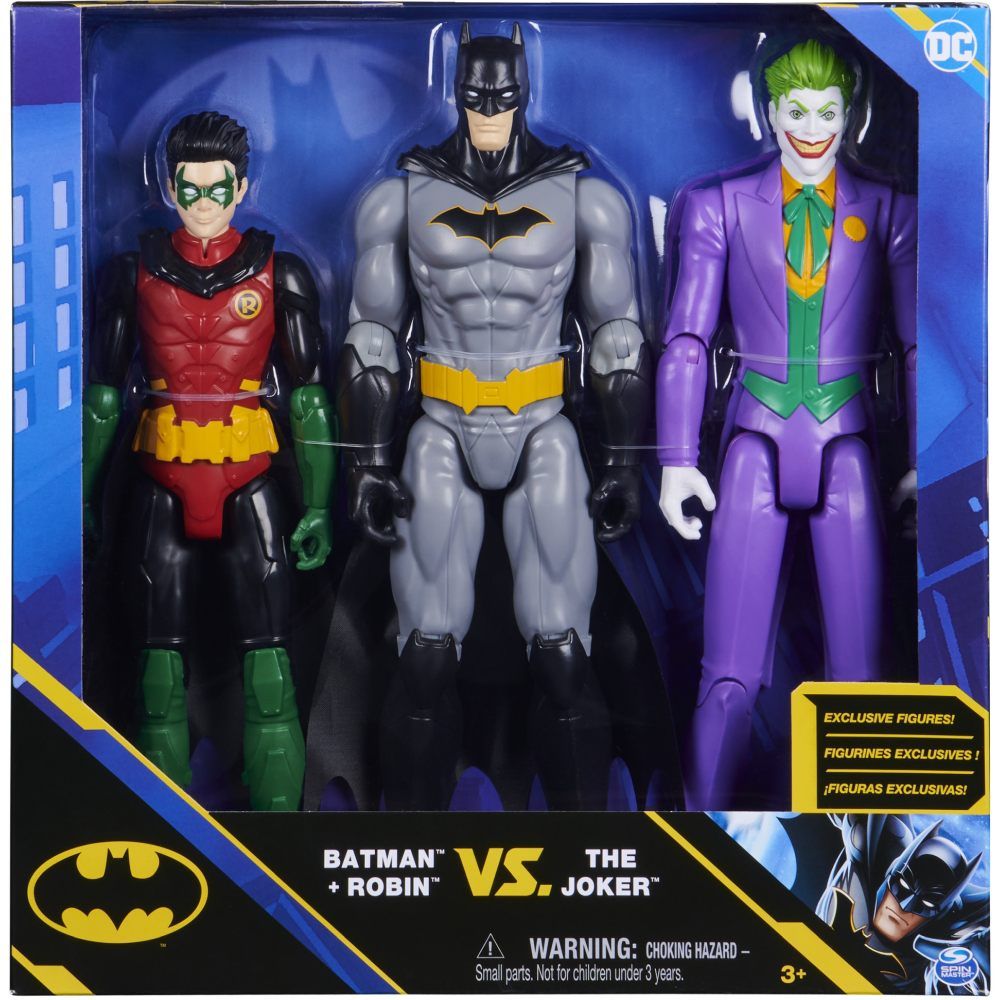 Φωτογραφία προϊόντος: Spin Master Batman Φιγούρα Multipack 3 Pack Batman+Robin VS The Joker (6064967)