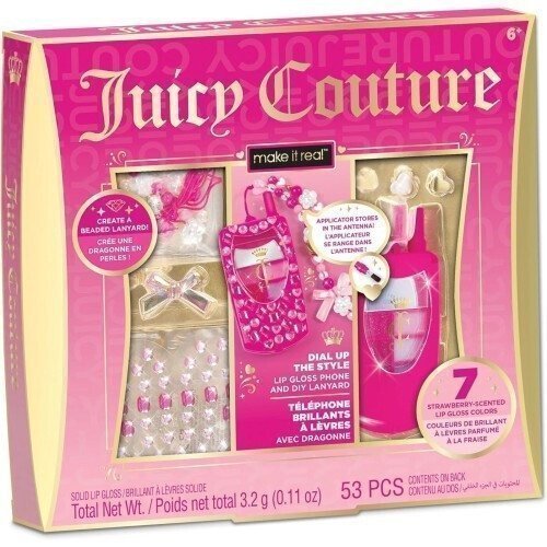 Φωτογραφία προϊόντος: Make It Real- Juicy Coutoure Dial Up The Style Lip Gloss Phone And Diy Lanyard (4473)