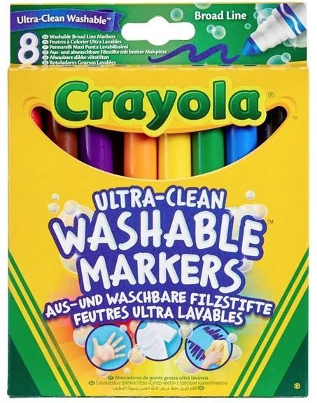 Φωτογραφία προϊόντος: Giochi Preziosi Crayola Μαρκαδόροι Χοντροί 8 Σούπερ Πλενόμενοι (58-8328G)
