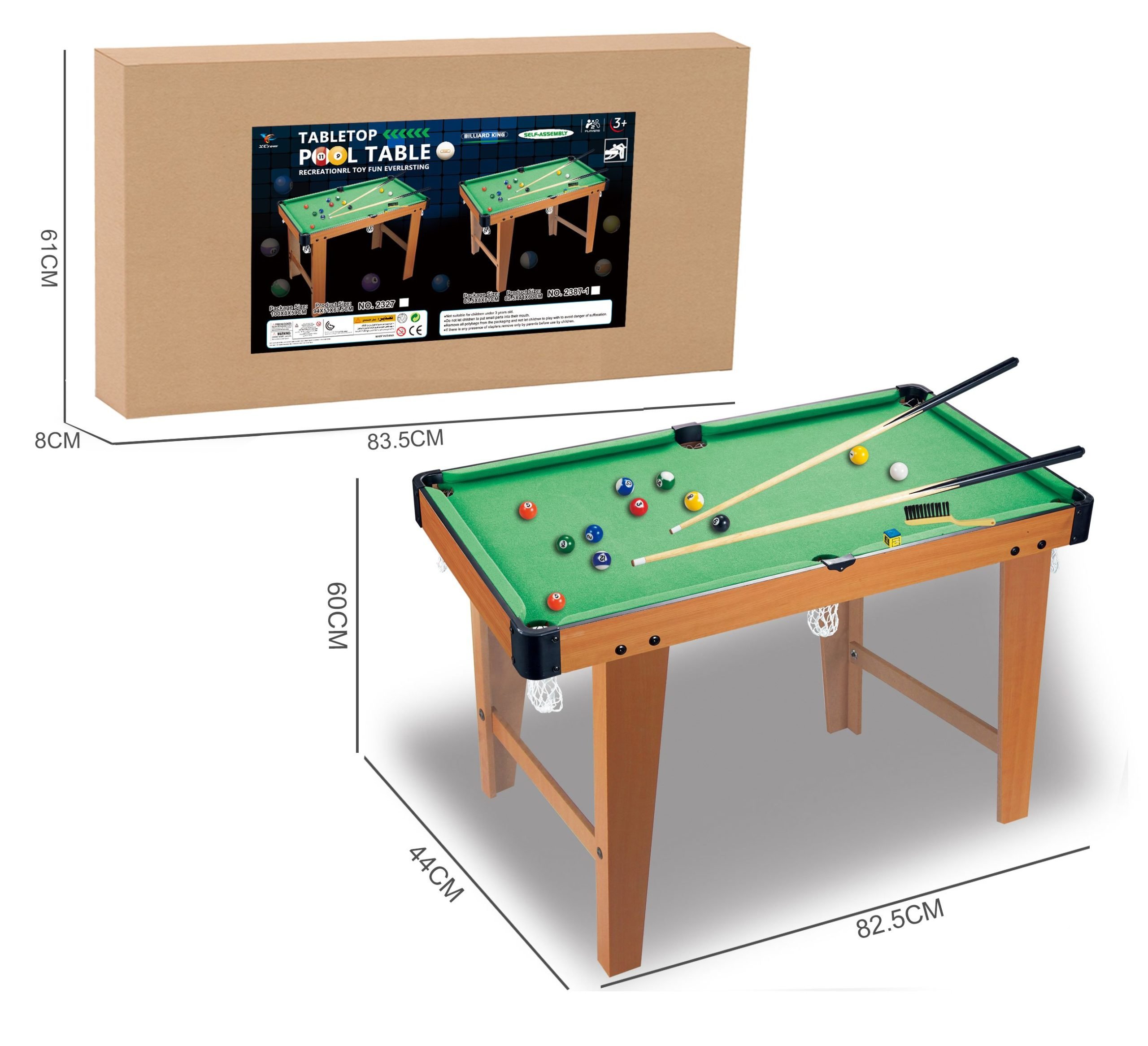 Φωτογραφία προϊόντος: Μπιλιάρδο Ξύλινο Wooden Poll Table Καφέ (MKU748760)