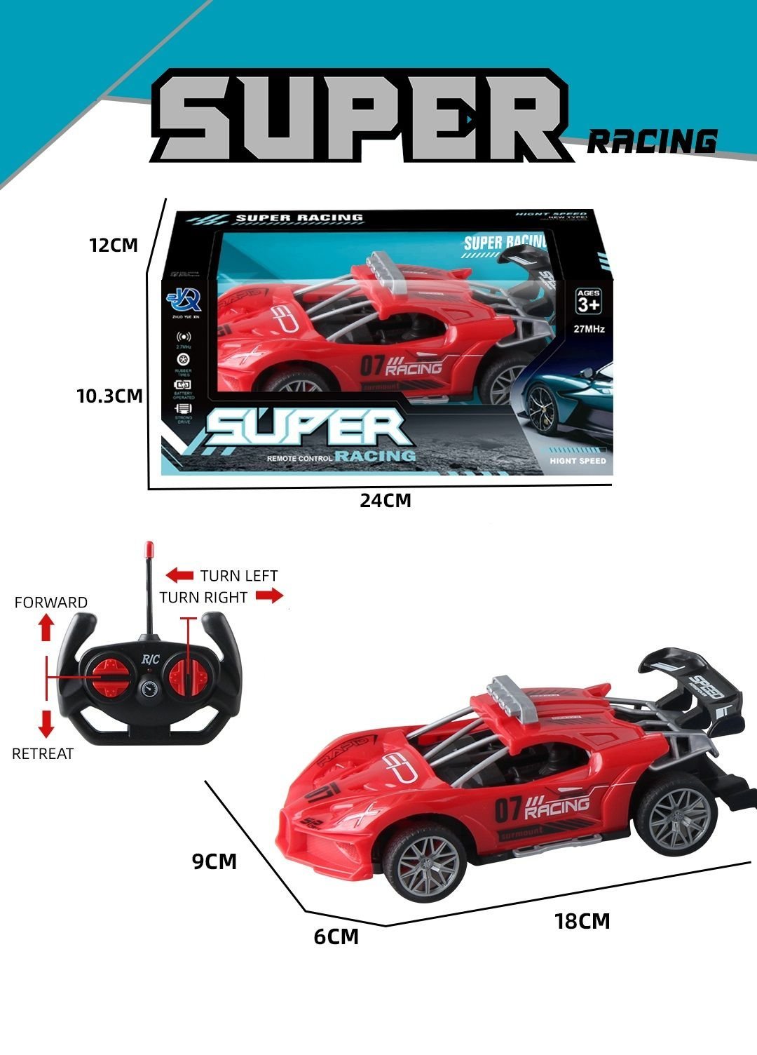 Φωτογραφία προϊόντος: Blue Toys RC Αυτοκινητάκι Super Racing Νο8199-A4 (MKU723263)
