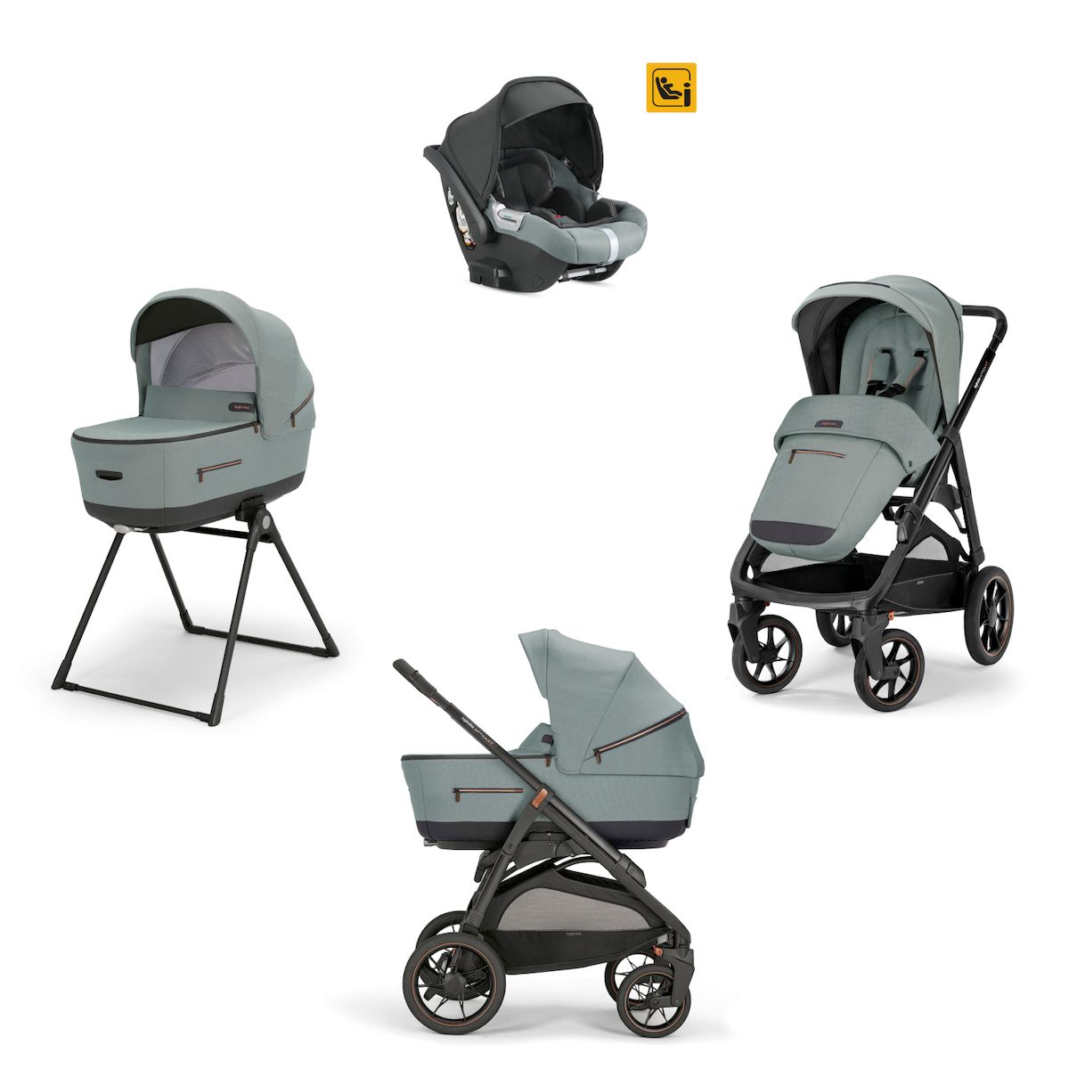 Φωτογραφία προϊόντος: Inglesina Aptica XT Quattro Σύστημα Μεταφοράς Με Κάθισμα Αυτοκινήτου Darwin Igloo Grey (AA71R0IGG/AE70R0000)