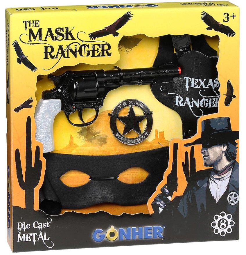 Φωτογραφία προϊόντος: Gonher Όπλο The Mask Set Ranger Revolver Μαύρο 8 Σφαίρες (680/6)