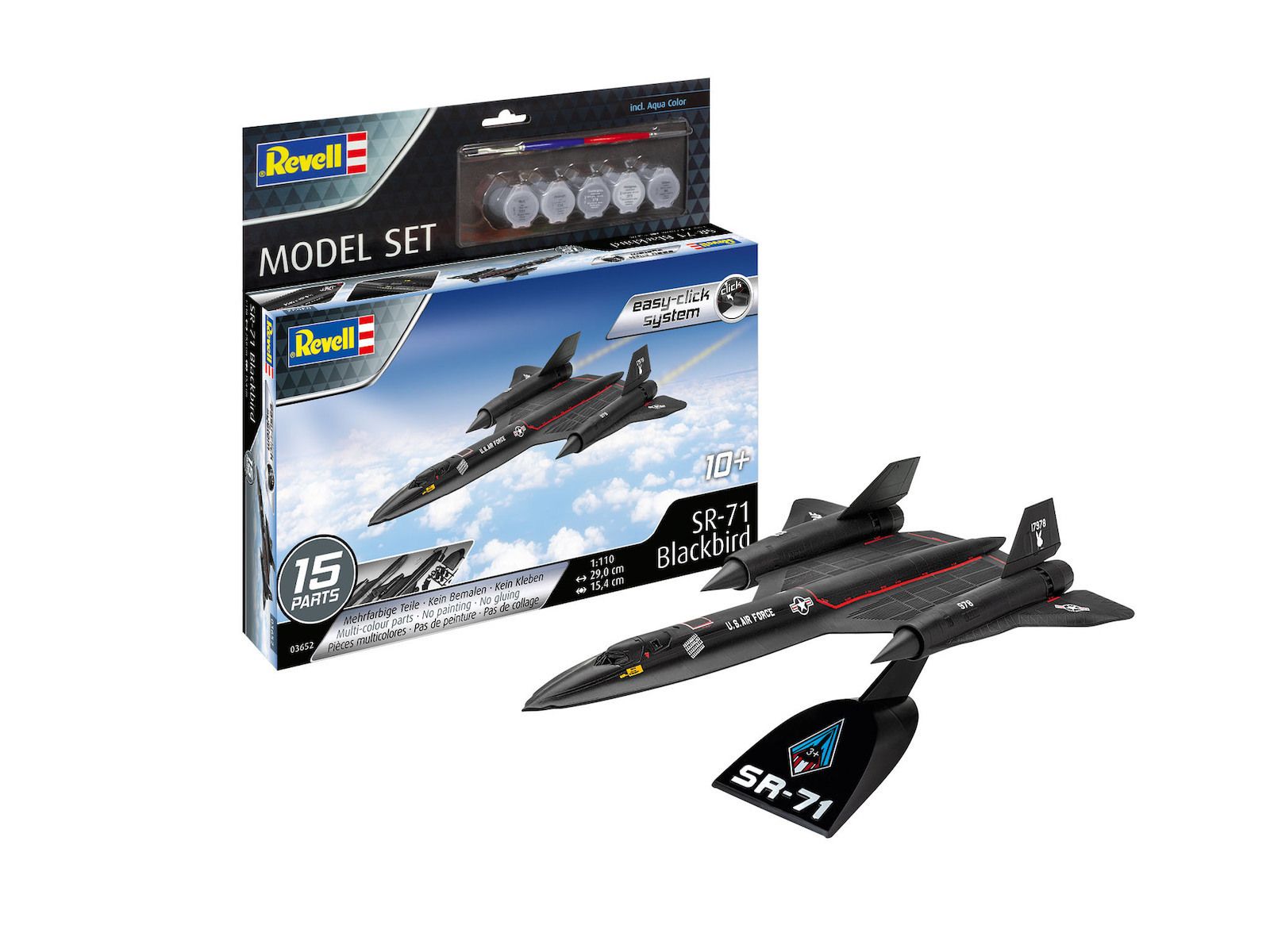 Φωτογραφία προϊόντος: Revell Lockheed Sr-71 Blackbird Φιγούρα Μοντελισμού (REVE63652)