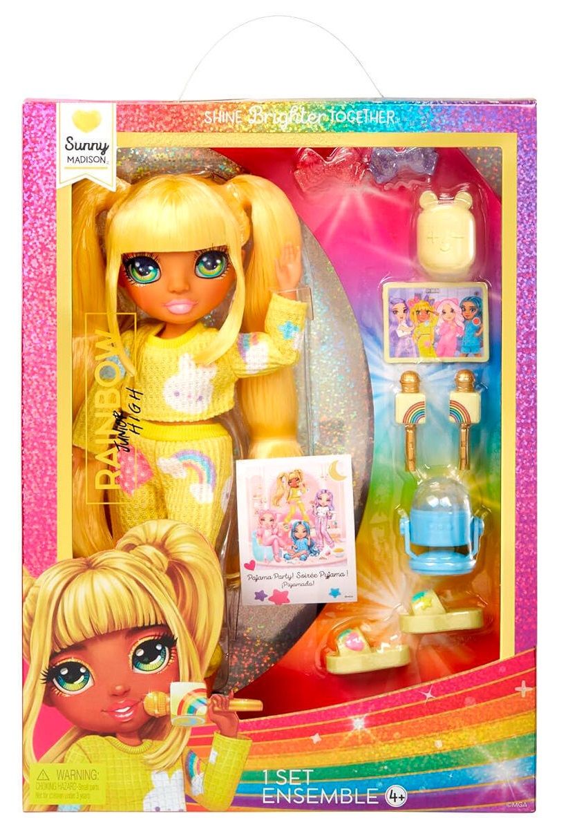 Φωτογραφία προϊόντος: MGA Entertainment Κούκλα Rainbow High Junior High PJ Party Κούκλα Sunny Yellow (503682-EUC)