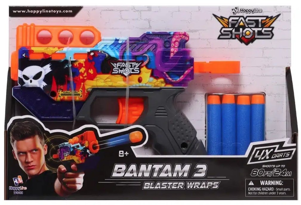 Φωτογραφία προϊόντος: Just Toys Fast Shots Blaster Wraps Bantam 3 (590400)