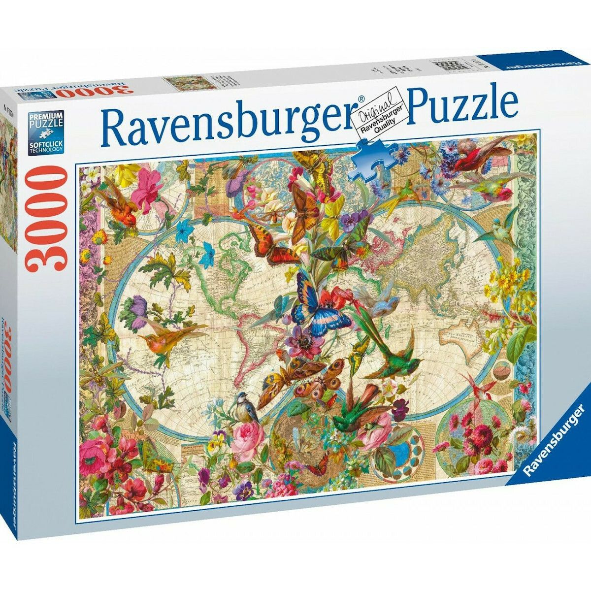 Φωτογραφία προϊόντος: Ravensburger Puzzle Λονδίνο Χάρτης 2D 3000 Κομμάτια (17117)