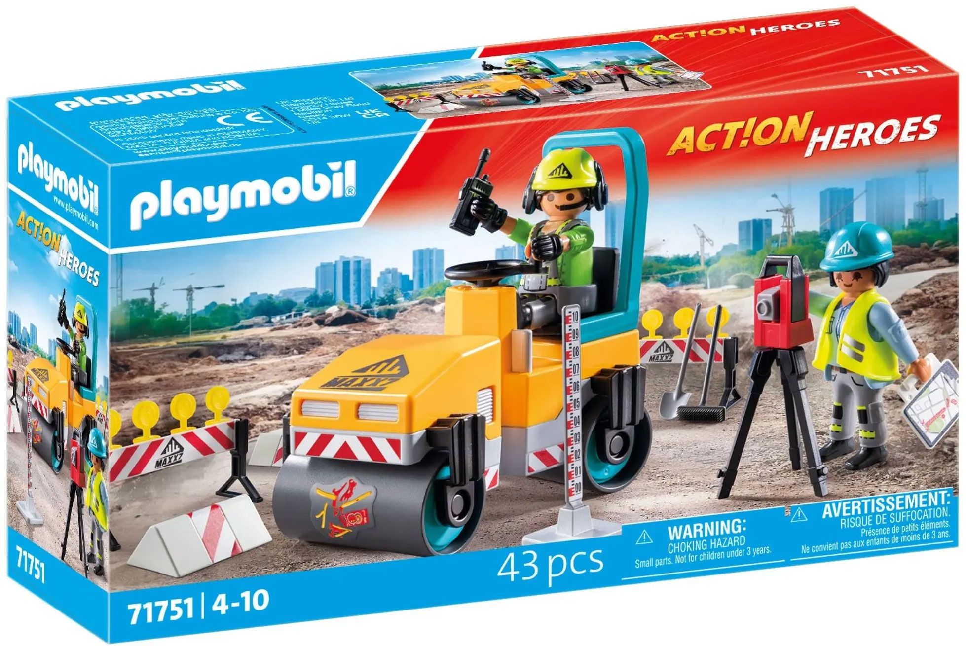 Φωτογραφία προϊόντος: Playmobil Οδοστρωτήρας Και Εργάτες (71751)
