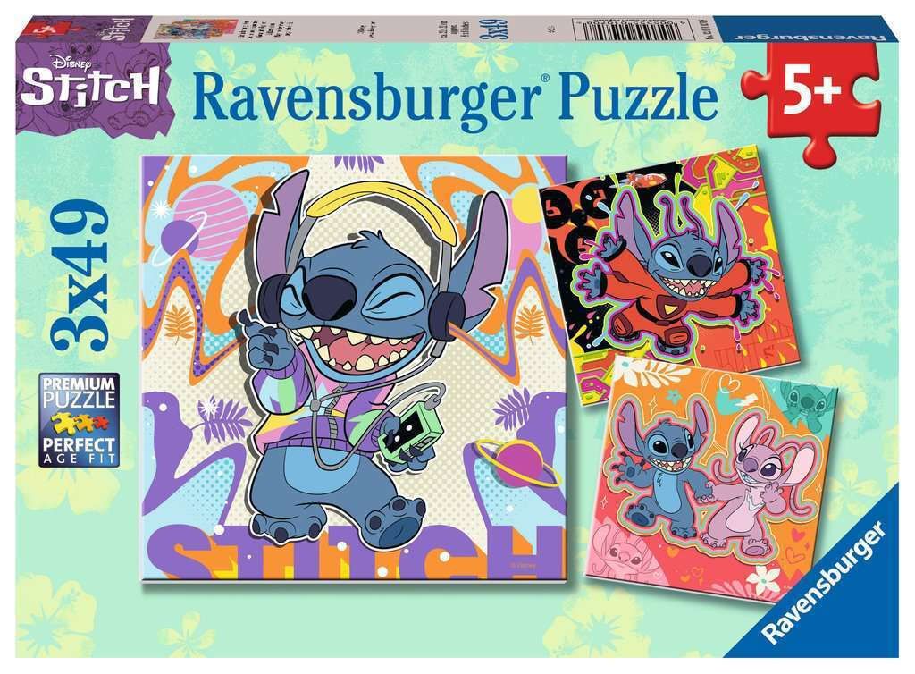 Φωτογραφία προϊόντος: Παζλ Ravensburger 3x49 Stitch (12001070)