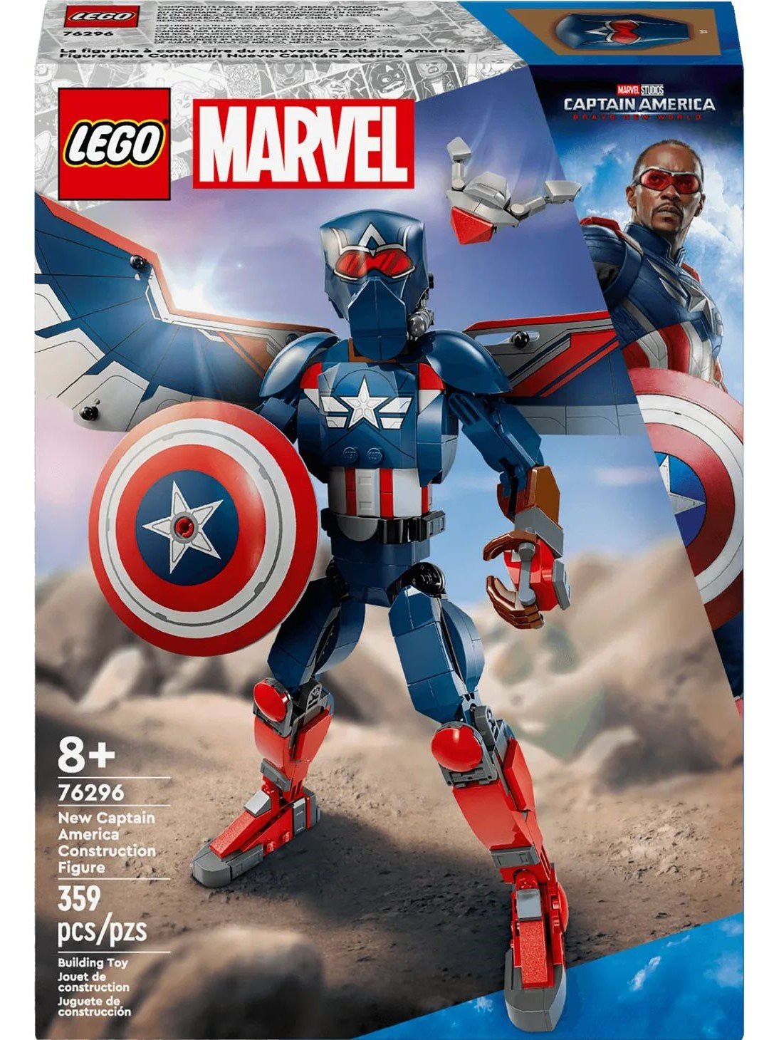 Φωτογραφία προϊόντος: LEGO Super Heroes New Captain America Construction Figure (76296)
