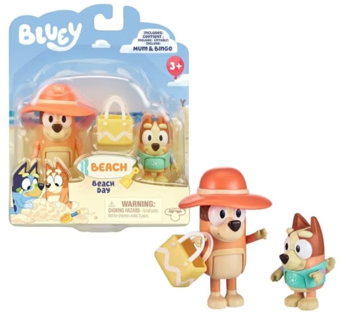 Φωτογραφία προϊόντος: Giochi Preziosi Bluey 2 Φιγούρες 6 εκ. Και Αξεσουάρ- Θέμα Εξοχικό (BLY69000)
