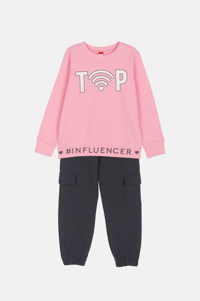 Φωτογραφία προϊόντος: Joyce Junior Φόρμες Top Influencer Ροζ-Γκρι (2463127-6)