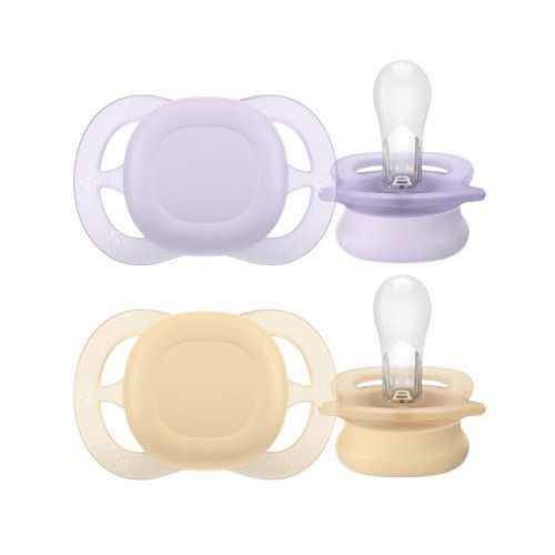 Φωτογραφία προϊόντος: Avent Πιπίλα Ultra Soft 0-2m Μωβ-Πορτοκαλί (SCF075/01)