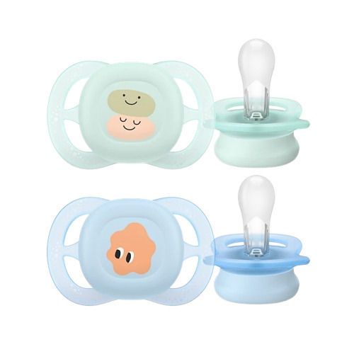 Φωτογραφία προϊόντος: Avent Πιπίλα Ultra Soft 0-2m Πράσινο-Μπλε Με Σχέδιο (SCF075/04)
