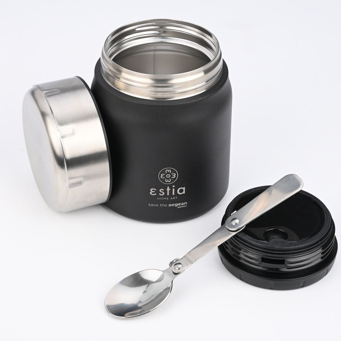 Φωτογραφία προϊόντος: Estia Θερμός Lunch Pot Save The Aegean 0.5Lt Midnight Black