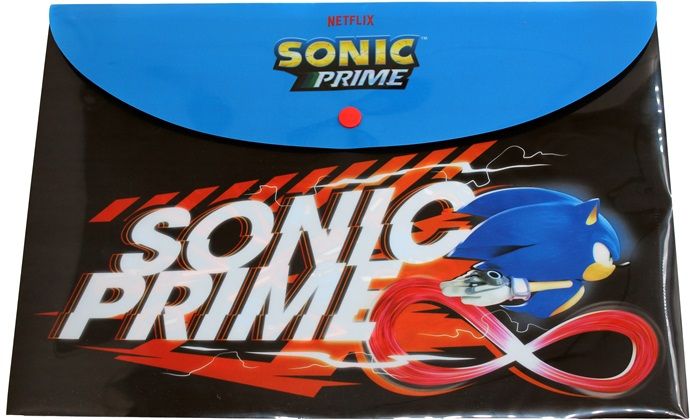 Φωτογραφία προϊόντος: Gim Φάκελος Κουμπί PP Sonic Prime (334-84580)