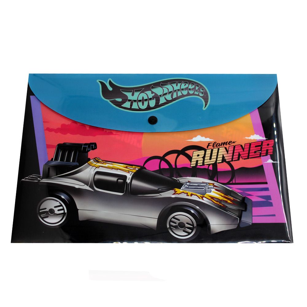 Φωτογραφία προϊόντος: Gim Φάκελος Κουμπί PP Hot Wheels (349-29580)