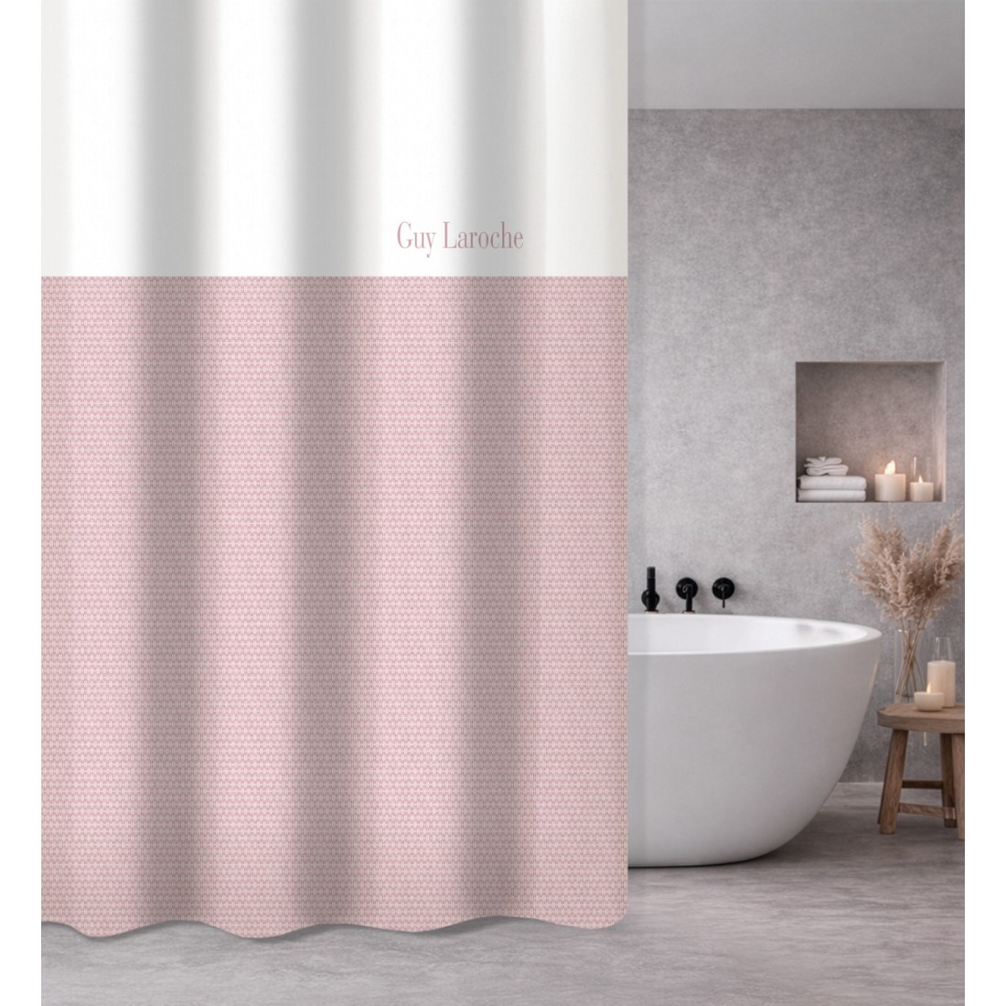 Φωτογραφία προϊόντος: Κουρτίνα Μπάνιου Guy Laroche Sandy Old Pink 240x185