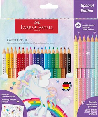 Φωτογραφία προϊόντος: Faber-Castell Grip Sparkle Σετ Ξυλομπογιές 24τμχ (12310763)
