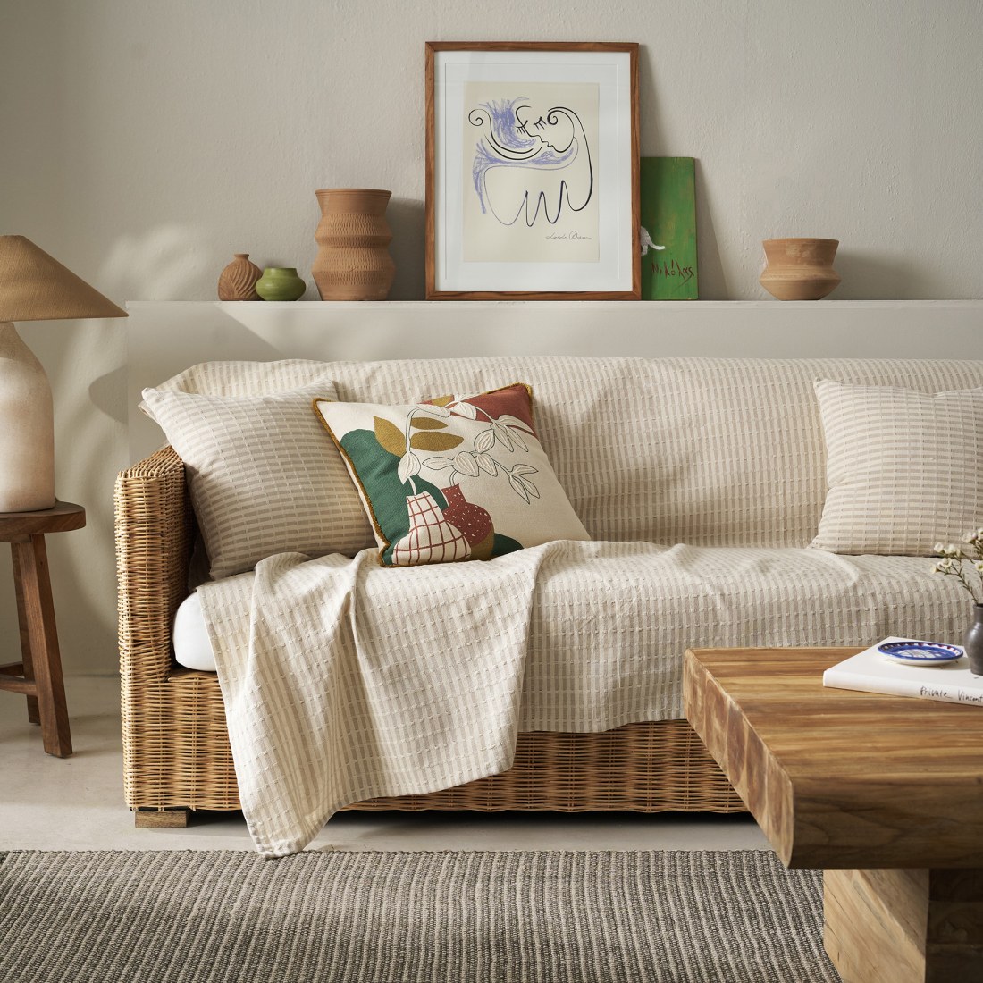 Φωτογραφία προϊόντος: Ριχτάρι Τριθέσιου Gofis Home Elysia Hemp Beige 20-07-531-3/06 180x310