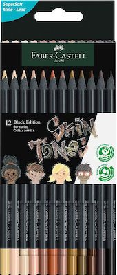 Φωτογραφία προϊόντος: Faber-Castell Black Edition Skin Colours Σετ Ξυλομπογιές 12τμχ (12310796)
