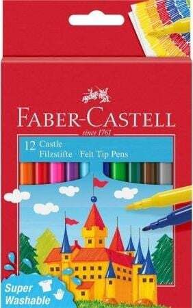 Φωτογραφία προϊόντος: Faber-castell Μαρκαδόροι Super Washable 12τμχ (12310339)