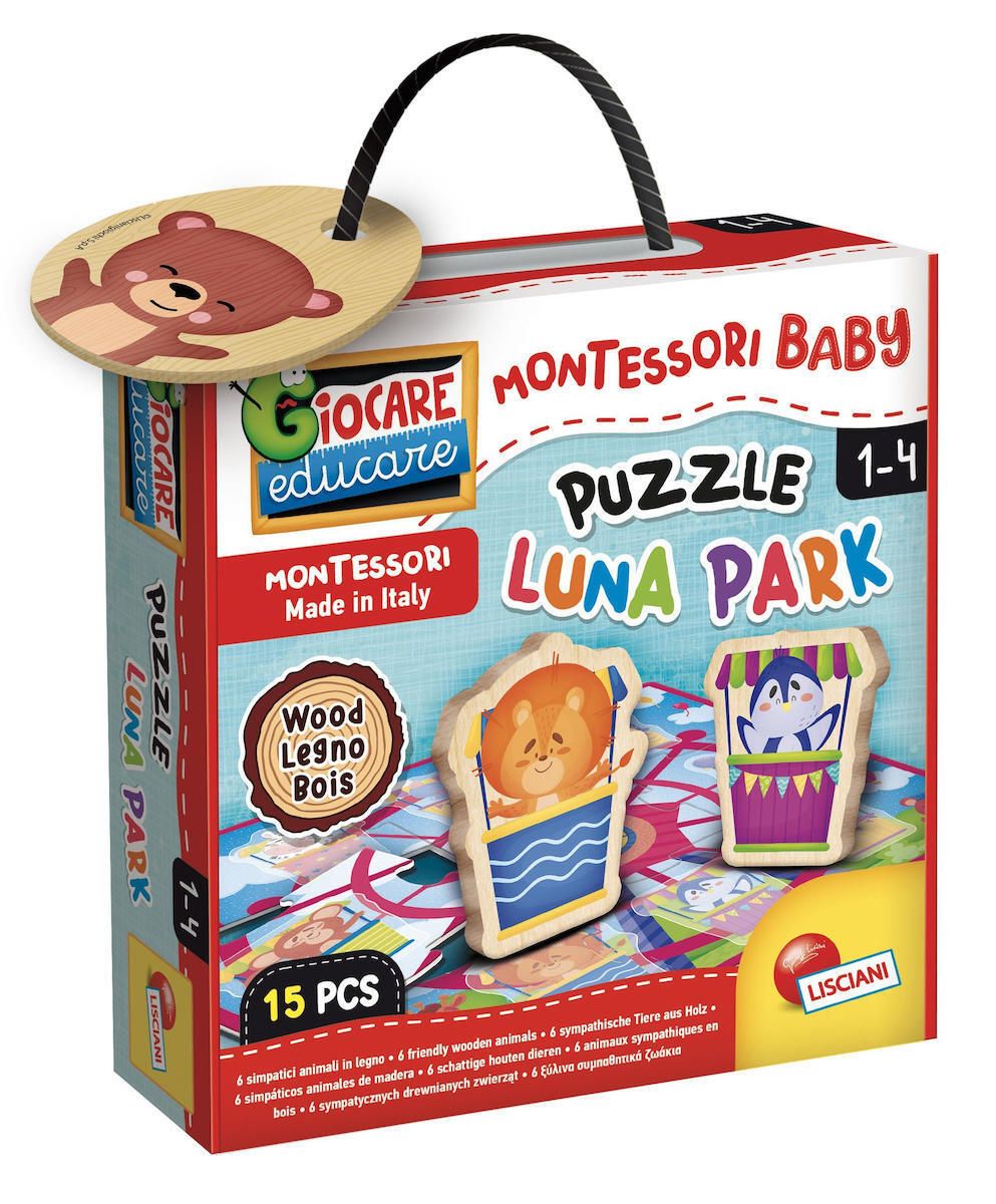 Φωτογραφία προϊόντος: Real Fun Toys Επιτραπέζιο Montessori Baby Wood Puzzle Luna Park (96855)