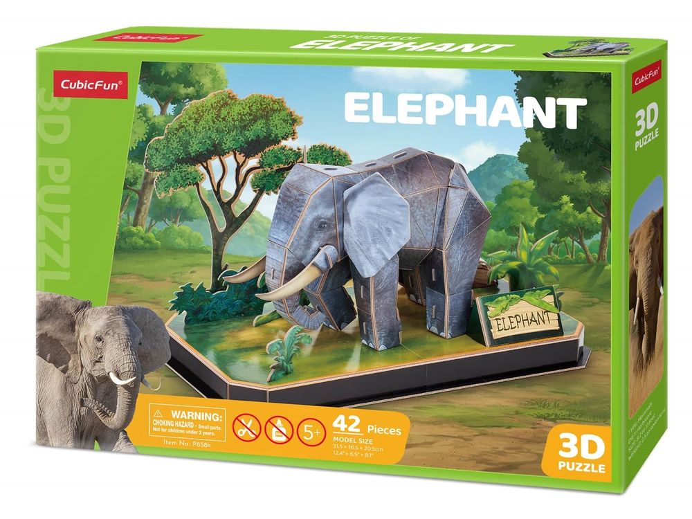 Φωτογραφία προϊόντος: Δεσύλλας Παζλ 3D Animal Pals Elephant (420108)