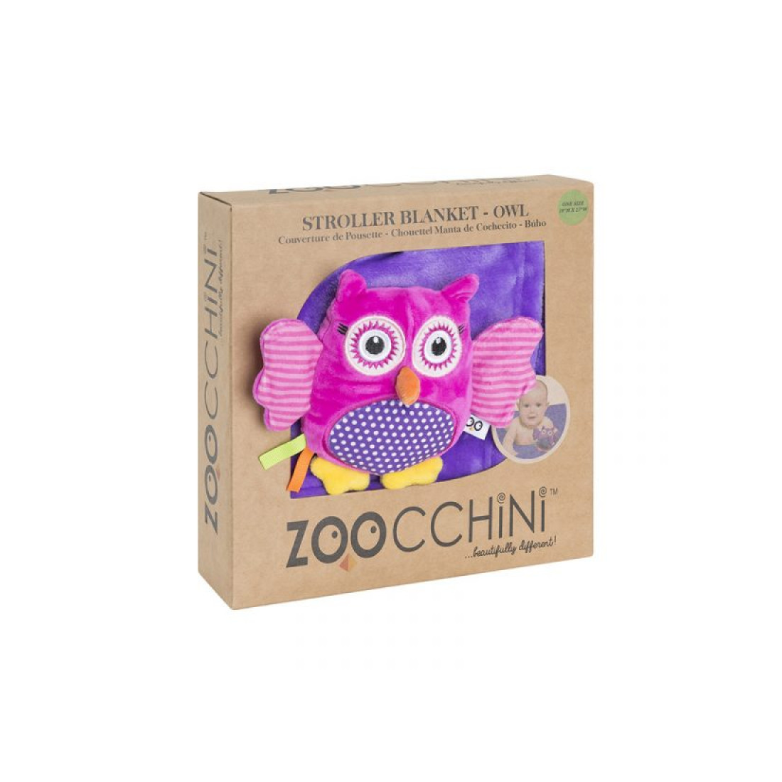 Φωτογραφία προϊόντος: Zoocchini Κουβέρτα Αγκαλιάς & Λίκνου Owl Buddy ZOO3002