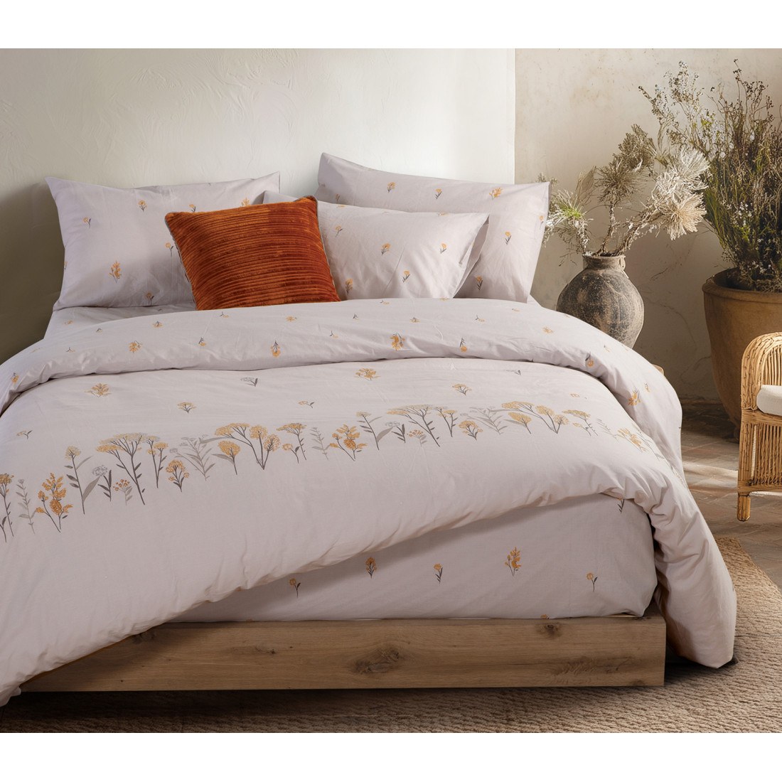 Φωτογραφία προϊόντος: Nef - Nef Σετ Σεντόνια Υπέρδιπλα 4 Τεμαχίων Nef-Nef Fragesca Grey 240x270