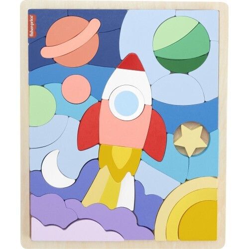Φωτογραφία προϊόντος: Fisher Price Ξύλινο Παζλ Διάστημα (HXY42)