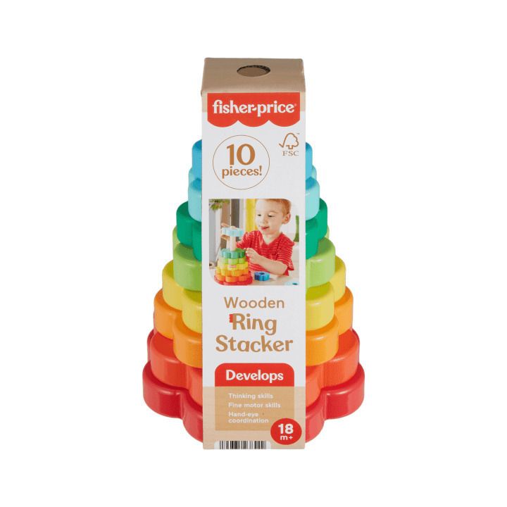 Φωτογραφία προϊόντος: Fisher Price Ξύλινη Πυραμίδα (HXT77)