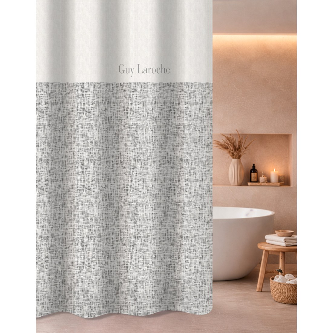 Φωτογραφία προϊόντος: Κουρτίνα Μπάνιου Guy Laroche Code Grey 180x185