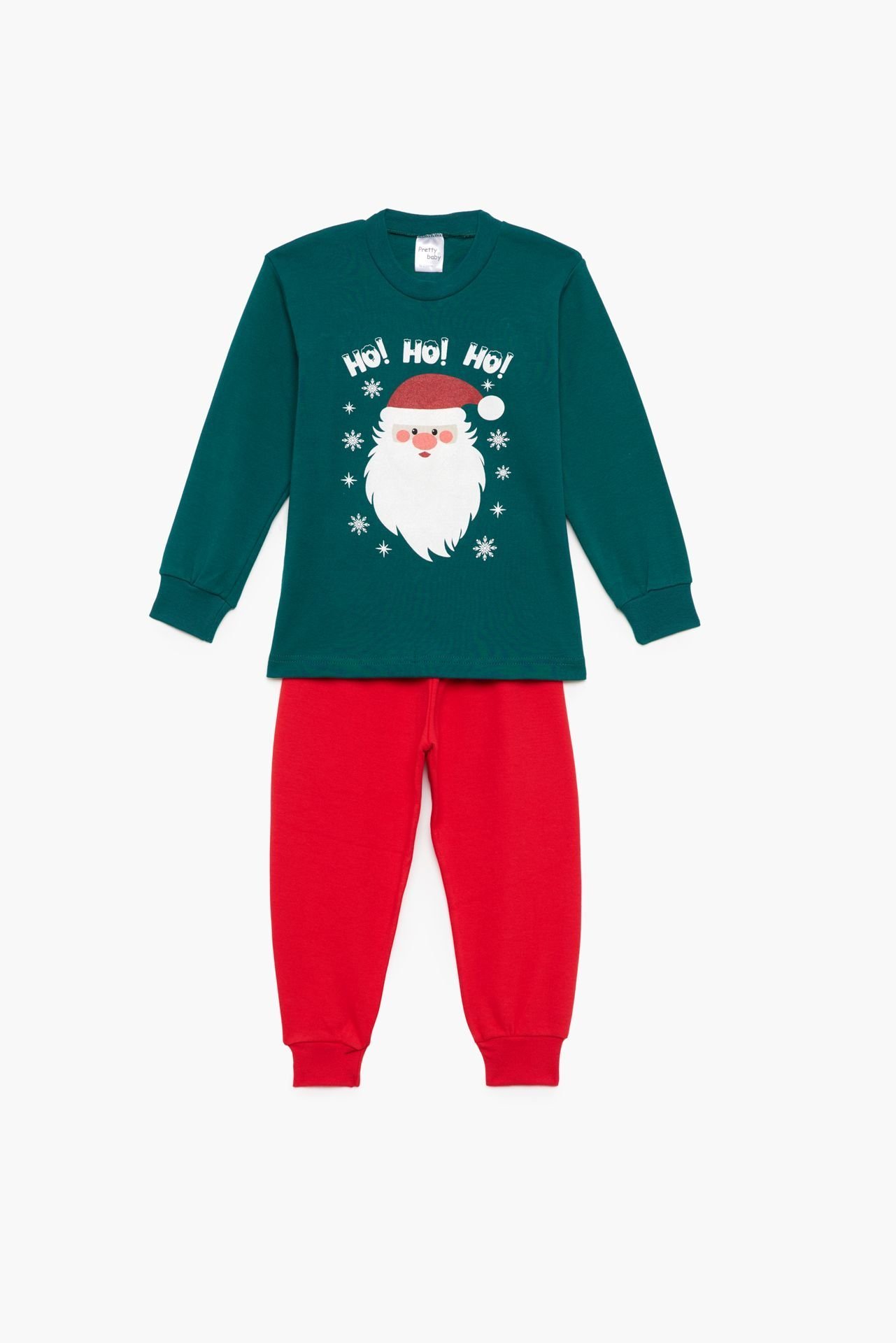 Φωτογραφία προϊόντος: Pretty baby Eleten Πυζάμα Ho Ho Ho Πράσινο/Κόκκινο (69927-01-52)