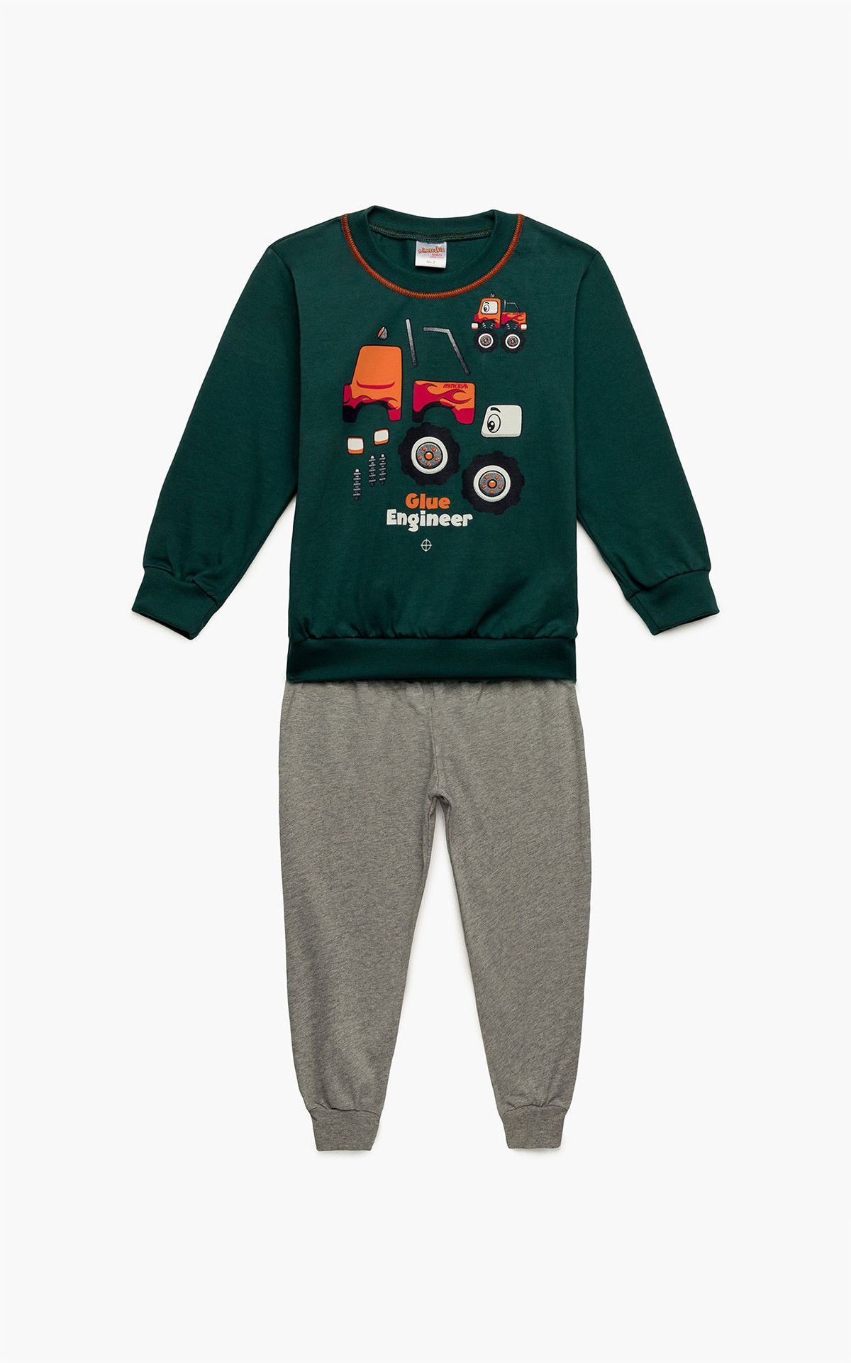 Φωτογραφία προϊόντος: Minerva Πυζάμα Βρεφική Αγορίστικη Engineer Green Pine (90-62124-002-868)