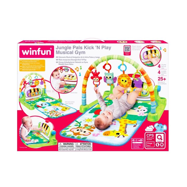 Φωτογραφία προϊόντος: Winfun Μουσικό Γυμναστήριο Jungle Pals Kick 'N Play (240102-NL)