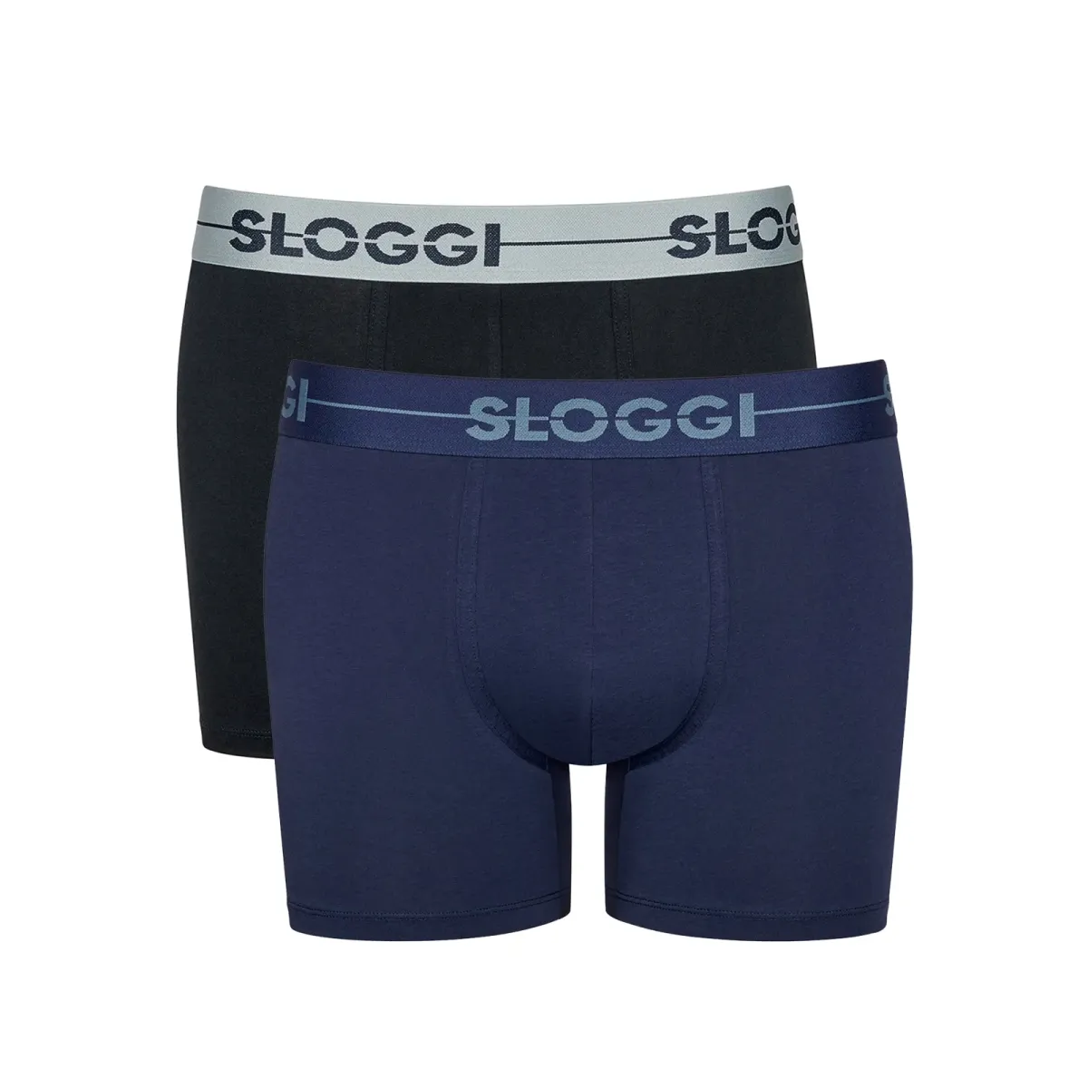 Φωτογραφία προϊόντος: Sloggi Ανδρικό Boxer GO SMU East Short - Διπλό Πακέτο, Χρώμα Μαύρο-Σκ.Μπλε