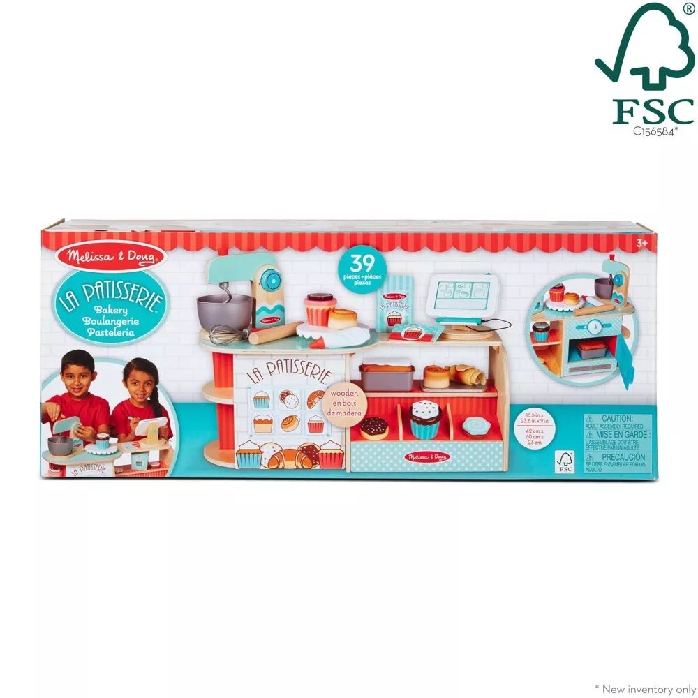 Φωτογραφία προϊόντος: Melissa &amp; Doug Melissa and Doug Ξύλινο Μαγαζί Αρτοζαχαροπλαστείο (39τμχ) (30603)