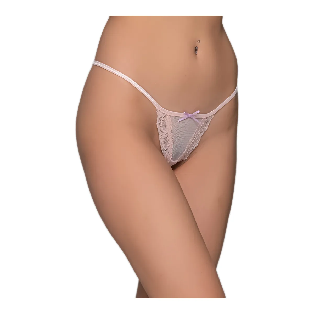 Φωτογραφία προϊόντος: Milena Γυναικείo Micro G-String Τούλι & Δαντέλα, Χρώμα Ροζ