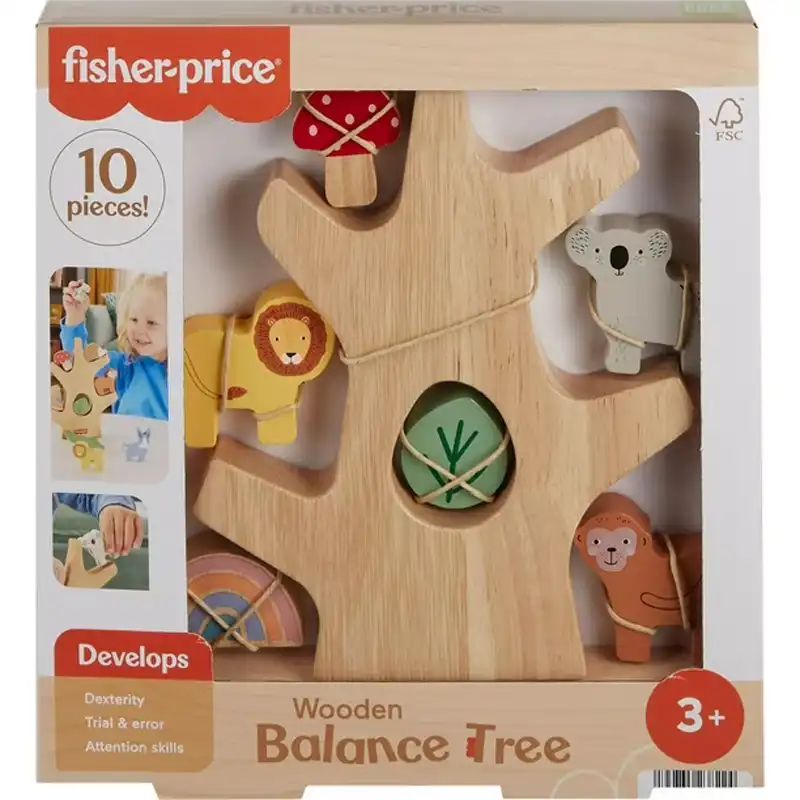 Φωτογραφία προϊόντος: Fisher Price Fisher-Price Ξύλινο Δεντράκι Ισορροπίας (HXT87)