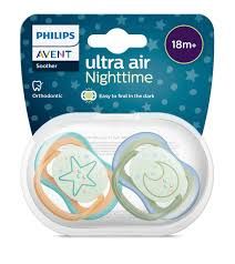 Φωτογραφία προϊόντος: Avent Ultra Air Night Πιπίλες Σιλικόνης 18m+ 2τμχ (SCF376/23)