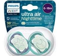 Φωτογραφία προϊόντος: Avent πιπίλα ultra air nighttime moon-star 6-18m (SCF376/13)