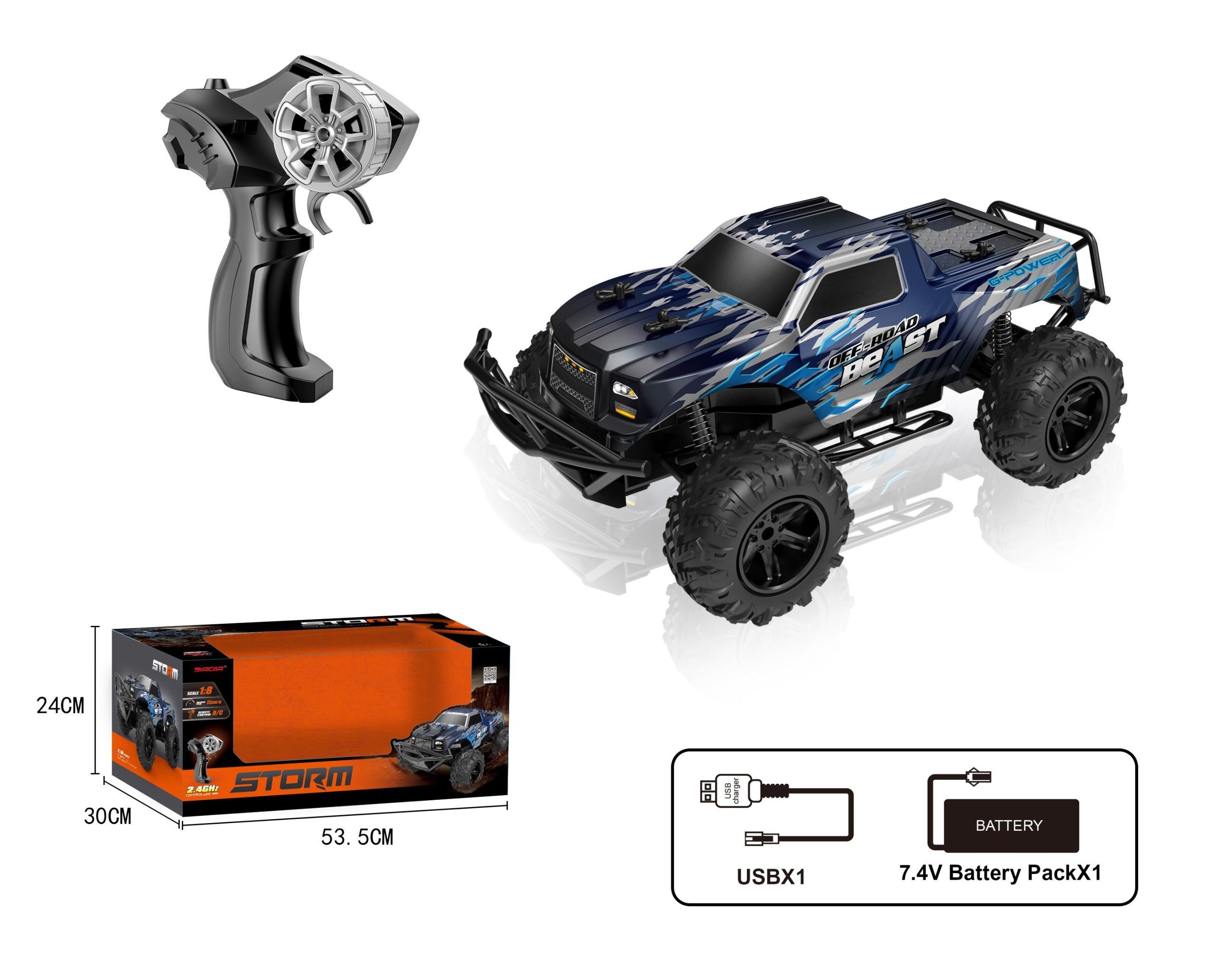Φωτογραφία προϊόντος: Blue Toys R/C Beast Off Road Storm (MKR045593)