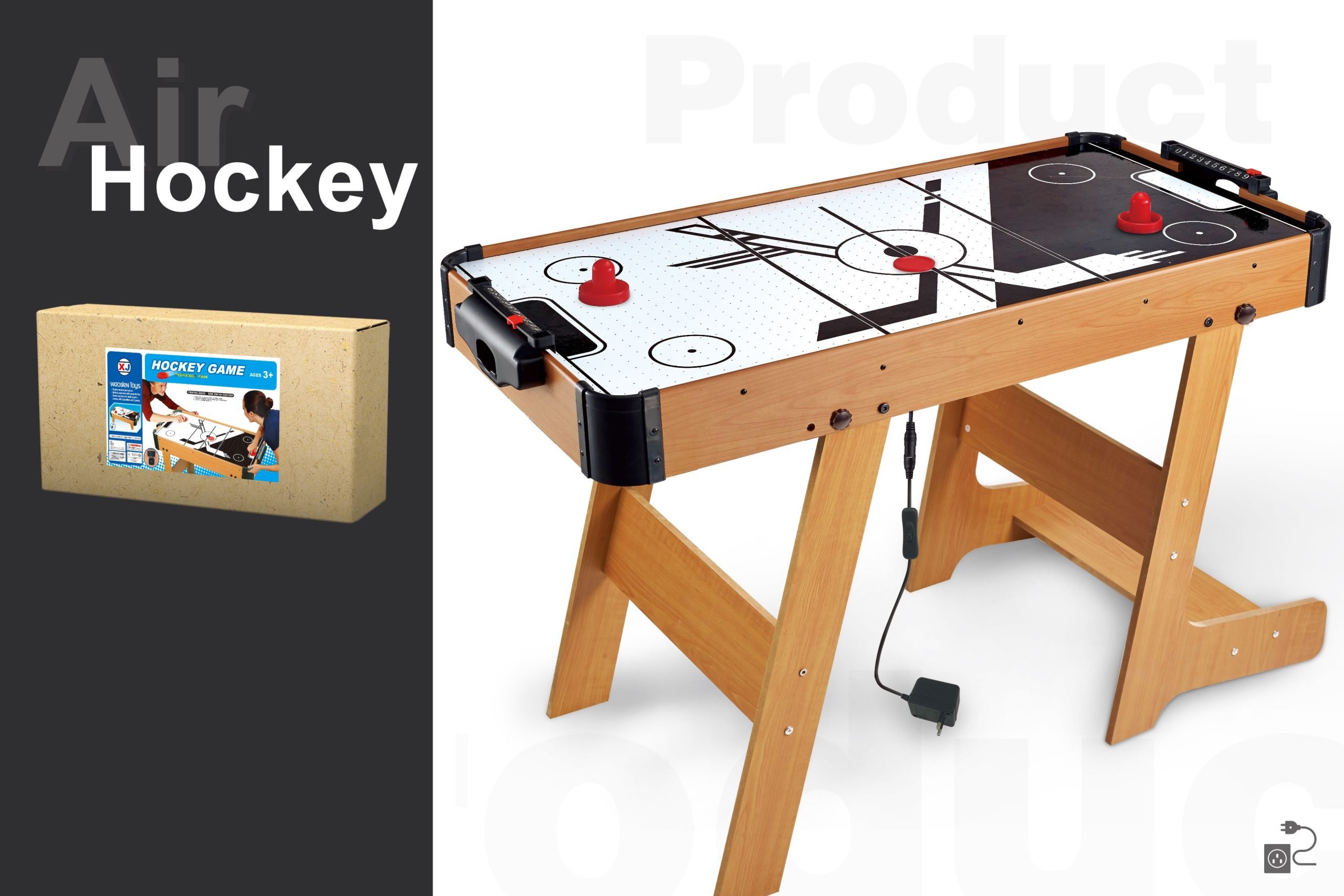 Φωτογραφία προϊόντος: Blue Toys Παιδικό Ice Hockey Μεγάλο Με Βάση Ξύλινη ΝοA0033-2 (MKR407339)