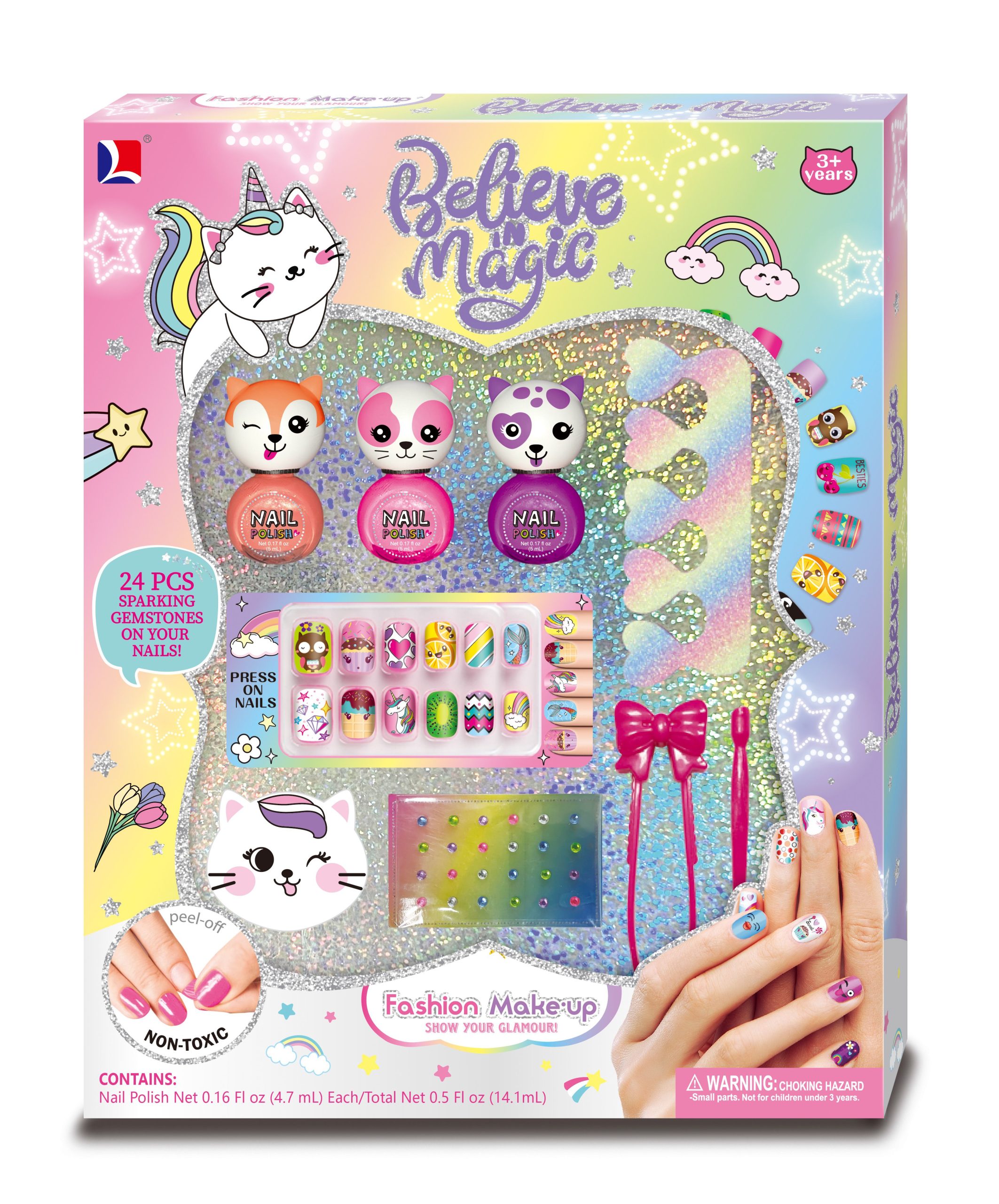 Φωτογραφία προϊόντος: Blue Toys Παιδικό Σετ Ομορφιάς Believe In Magic Διακόσμηση Νυχιών (MKU277925)